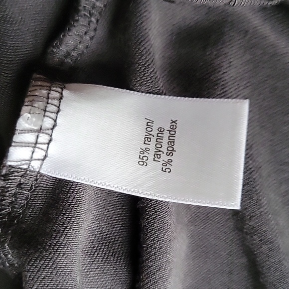 Maurices 24/7 Small Grey Flutter Short Sleeve Shirt - Picture 5 of 5